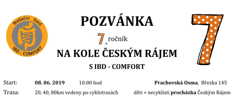 7. ročník NA KOLE ČESKÝM RÁJEM S IBD – COMFORT